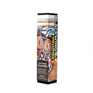 Image 1 of the packaging for Blackwing Volume 57, a set of 12 Pencils designed in tribute to Jean-Michel Basquiat and his boundary pushing art.  
