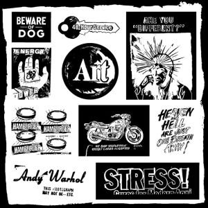 Black and White Ads Sticker Pack
