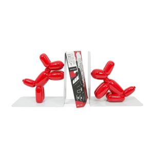 Red Balloon Dog Bookends