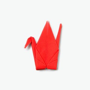 Peti Peto Red Crane - Origami Cloth