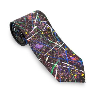 M-Lew Hand Painted Silk Tie