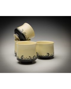 Carol Green - "Covey of Quail Teabowl" Porcelain Dishware