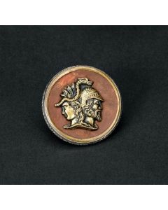 Vintage Button Pin/Pendant  "Minerva Coming from Z
