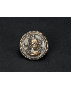 Vintage Button Pin/Pendant - "Head of Bellum"
