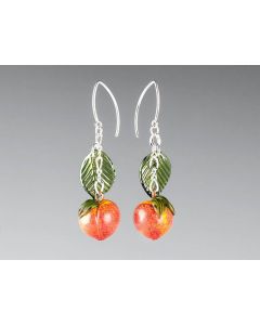 Elizabeth Johnson - Glass Peach Earrings