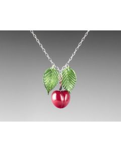 Elizabeth Johnson - Glass Bing Cherry Necklace