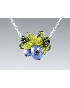 Elizabeth Johnson - Glass Blueberry Cluster Necklace