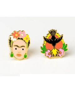 Frida Kahlo and Milagro Earrings