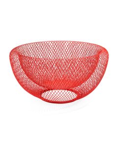 Red Wire Mesh Bowl