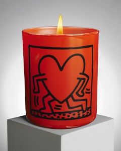 Keith Haring "Running Red Heart" Perfumed Candle