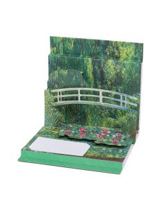 Claude Monet - Water Lilies and Japanese Bridge POP-UP Greeting Card