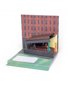 Edward Hopper - Nighthawks POP-UP Greeting Card