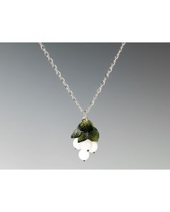 Elizabeth Johnson - Glass Mistletoe Necklace