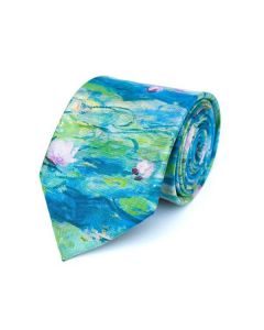 Monet Water Lilies Silk Tie