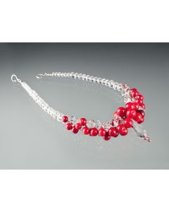 Elizabeth Johnson - Glass Pepper Berry and Ice Choker Necklace