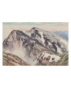Hiroshi Yoshida - "Hakuba Mountain" Archival Print