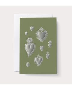 Heart Milagros Tin Single Notecard