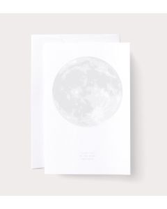 Love Moon Single Notecard