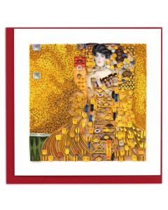 Quilled Artist Series - The Lady in Gold, Klimt Greeting Card
