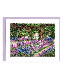 Quilled Artist Series - The Artist's Garden at Giverny, Monet Greeting Card