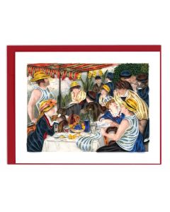 Quilled Artist Series - Luncheon of the Boating Party, Renoir Greeting Card