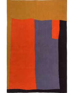 Mary Lee Bendolph - "Blocks" Hand-Woven Cotton Rug