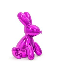 Pink Balloon Bunny Coin Bank