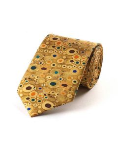 Klimt Gold Silk Tie