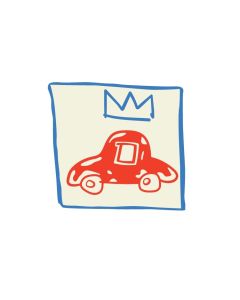 Jean-Michel Basquiat "Blue Car" Pin