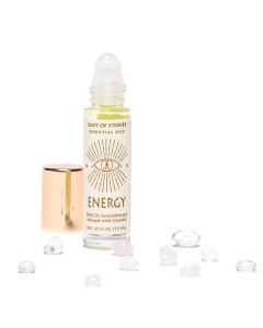 Energy Roll-On Essential Oil Aromatherapy with Quartz Crystals