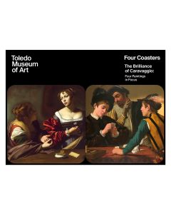 Set of 4 Coasters - The Brilliance of Caravaggio: Four Paintings in Focus