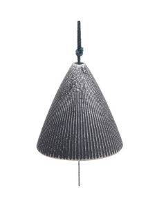 Ribbed Pewter Wind Chime Cone