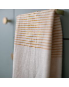 Gold Roha Handwoven Kitchen Towel - Ethiopian Cotton