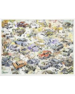 Skot Horn - "Car Park" Oil Painting