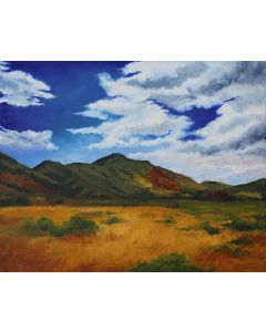Debra Buchanan - "Red Rock, Blue Sky" Pastel Drawi