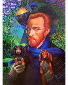 Mr. Atomic - Michael Kersey - "Vincent and Company" Acrylic Painting