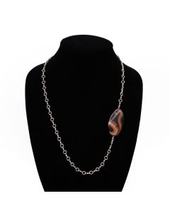 Mervin Hall - "Beadchain with Agate" Necklace