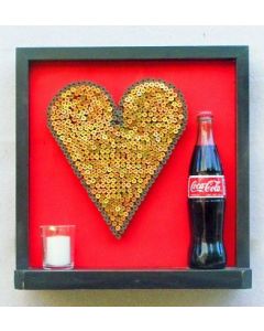 John Austin Kinnee - "I Love Coke" Mixed Media