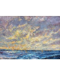 Patricia Rhoden Bartels - "Storm Clouds Build" Oil Painting