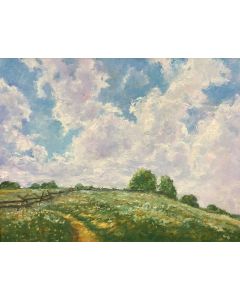 Patricia Rhoden Bartels - "Cloudy Daze" Oil Painting