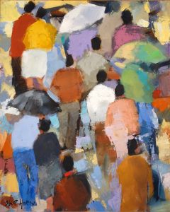Skot Horn - "Morning Commute" Oil Painting