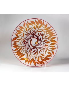 Laurie Thal - "Yinyang Tree" Etched Glass Bowl