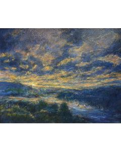 Patricia Rhoden Bartels - "Sunset Storm" Oil Painting