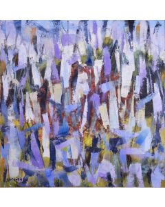Scott Horn - "Nature Walk - Purple" Oil Painting
