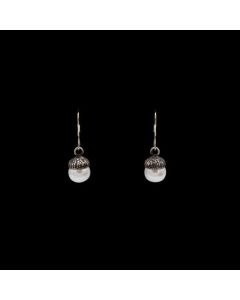 Amy Beeler - "Acorn Top White Pearl" Earrings