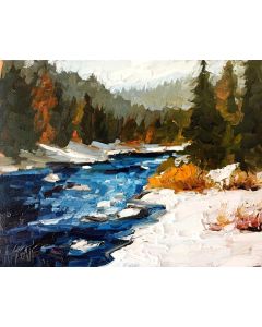 Andy Skaff - "Early Winter V" Oil Painting