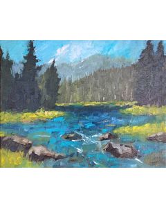 Andy Skaff - "Late May on the Truckee"Oil Painting