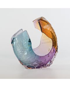 Leon Applebaum - "Open Up Transformation Sculpture" Glass Sculpture