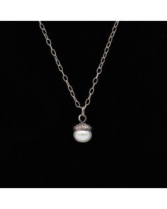 Amy Beeler - "Acorn" Sterling Silver Necklace