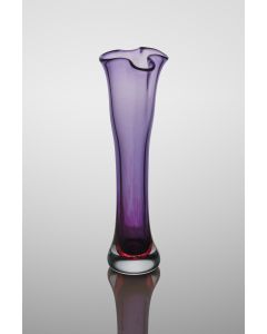 Laurie Thal - "Hyacinth-Ruby Bud Vase" Glass Sculpture